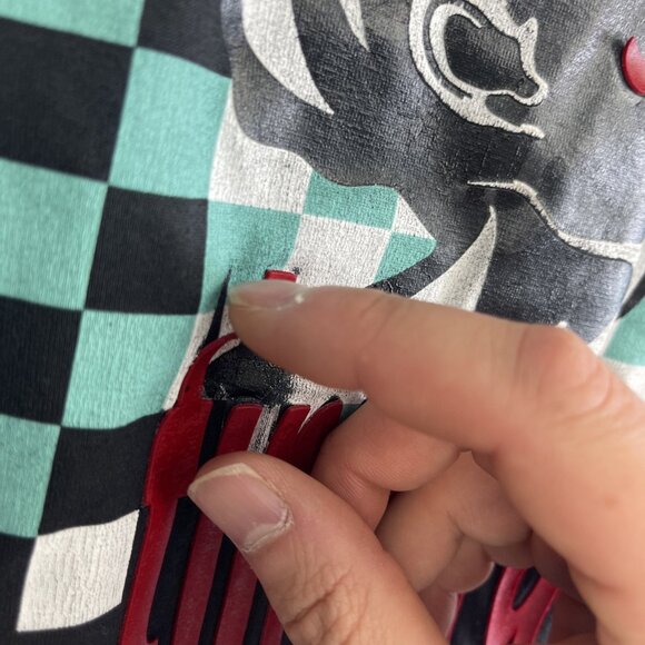 Roberto Cavalli Black ''Time Ravers'' Y2K Goth Graphic XL T-Shirt Italy Made - Picture 9 of 16